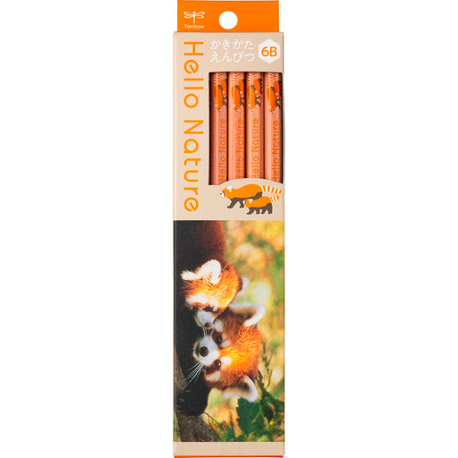 Tombow 6B Pencil for Drawing Hello Nature Red Panda Design Kb-Khnlp2-6B-Kiichin - The #1 Place for Japanese Goods in Your Hand!