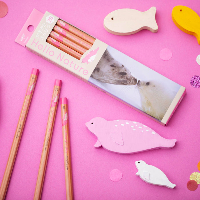 Tombow Harp Seal Hello Nature B Drawing Pencil Kb-Khnse2-B Series-Kiichin - The #1 Place for Japanese Goods in Your Hand!