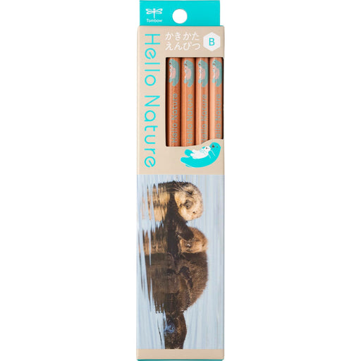 Tombow Hello Nature Sea Otter Drawing Pencil B Kb-Khnst2-B Series-Kiichin - The #1 Place for Japanese Goods in Your Hand!