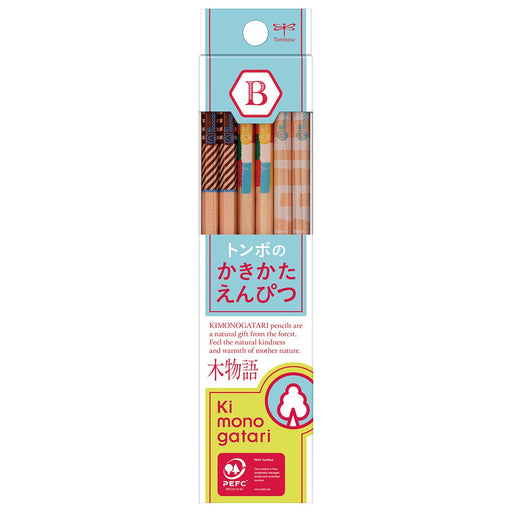 Tombow Light Blue Pattern Drawing Pencil F Tree Story Pack of 12 Kb-Kf01-B-Kiichin - The #1 Place for Japanese Goods in Your Hand!