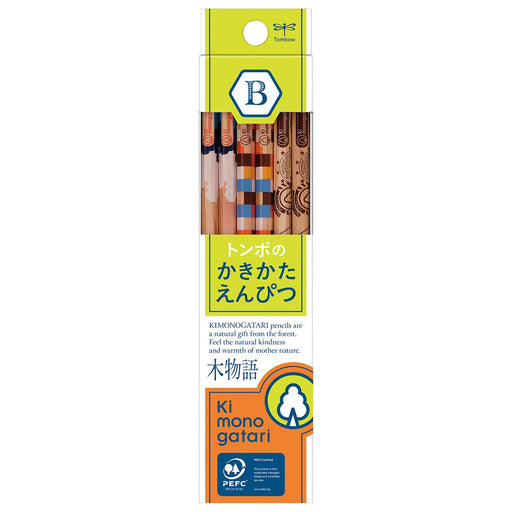 Tombow F Tree Story Drawing Pencils Yellow Green Pattern 1 Dozen Pack Kb-Kf02-B-Kiichin - The #1 Place for Japanese Goods in Your Hand!