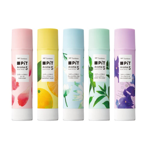 Tombow High Power Pencil Glue Stick 5 Pack S Size Aroma Assortment HCA-519X-Kiichin - The #1 Place for Japanese Goods in Your Hand!