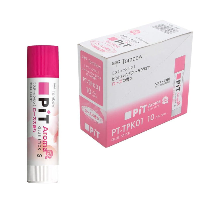 Tombow High Power Rose Aroma Pencil Glue Stick - Pack of 10 Pt-Tpk01-10P-Kiichin - The #1 Place for Japanese Goods in Your Hand!