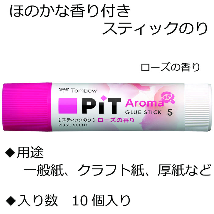 Tombow High Power Rose Aroma Pencil Glue Stick - Pack of 10 Pt-Tpk01-10P-Kiichin - The #1 Place for Japanese Goods in Your Hand!