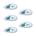 Tombow Mini White Pencil Glue Tape Pit Air 6mm x 10m Pack of 5-Kiichin - The #1 Place for Japanese Goods in Your Hand!