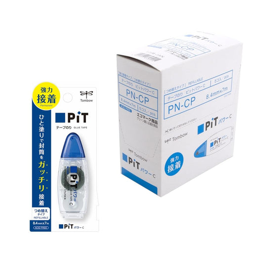 Tombow Pn-Cp-5P Pit Power C Pencil Glue Tape - Pack of 5 Pieces-Kiichin - The #1 Place for Japanese Goods in Your Hand!