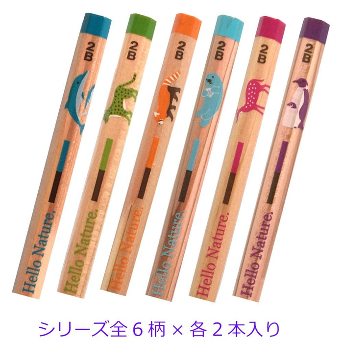 Tombow Hello Nature 2B Pencil 6 Pattern Gift Set MP-KHN01-Kiichin - The #1 Place for Japanese Goods in Your Hand!