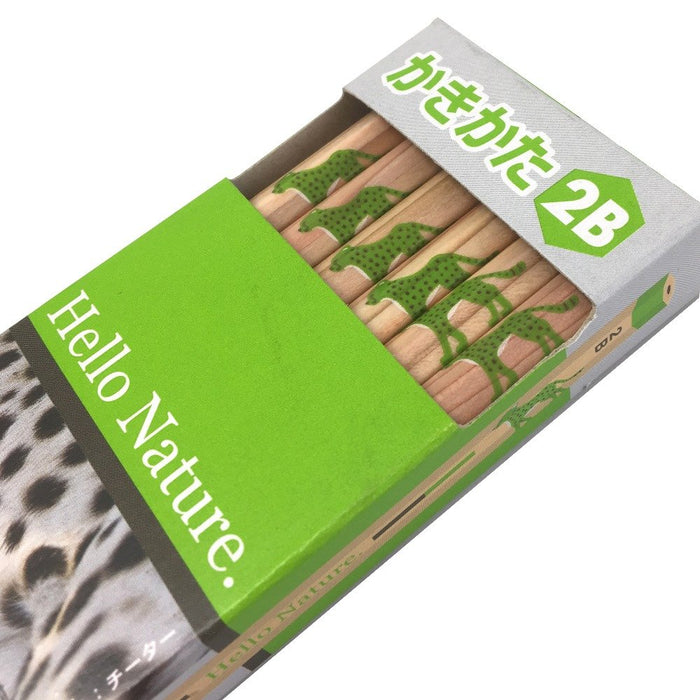 Tombow Hello Nature 2B Drawing Pencil Cheetah Design Pack of 12-Kiichin - The #1 Place for Japanese Goods in Your Hand!