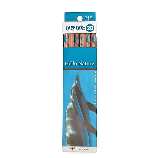 Tombow Hello Nature 2B Dolphin Drawing Pencils Pack of 12-Kiichin - The #1 Place for Japanese Goods in Your Hand!