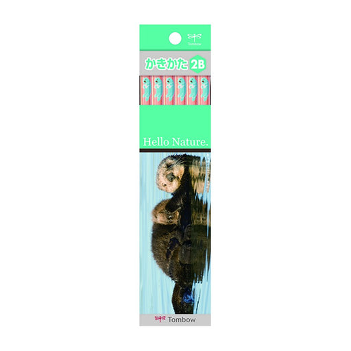 Tombow Hello Nature 2B Drawing Pencils Sea Otter Design Pack of 12-Kiichin - The #1 Place for Japanese Goods in Your Hand!