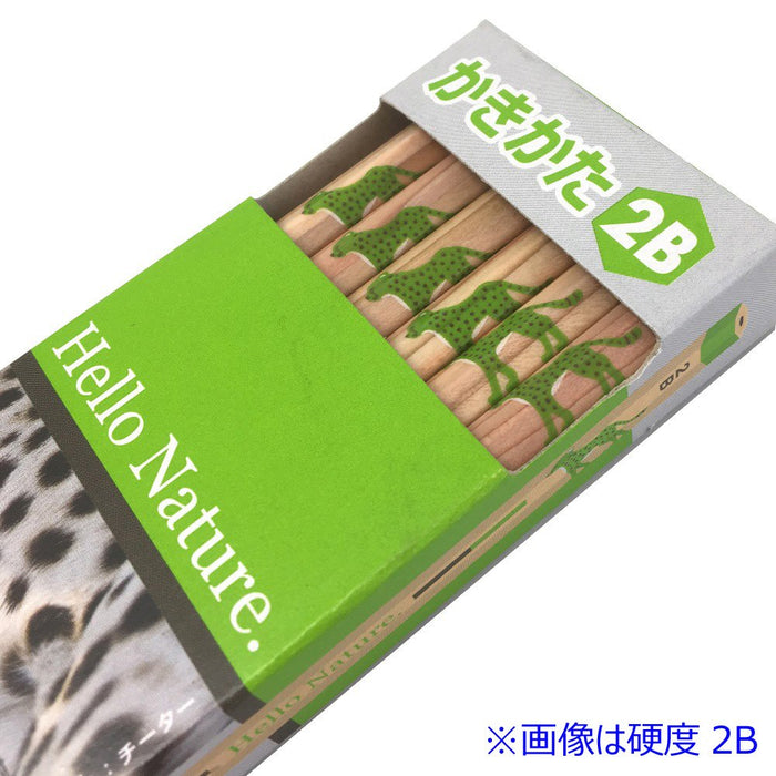 Tombow Hello Nature Cheetah B Drawing Pencils Pack of 12-Kiichin - The #1 Place for Japanese Goods in Your Hand!