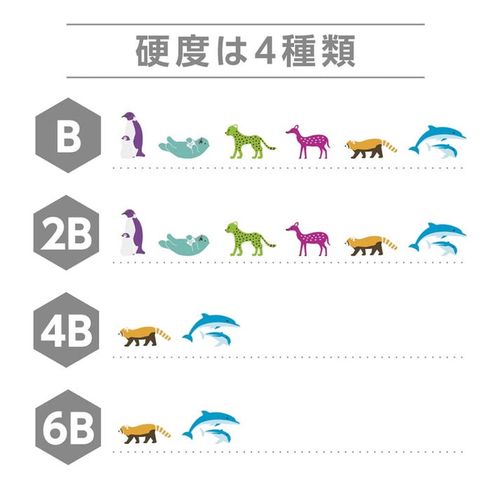 Tombow Dolphin B Pencil for Drawing Hello Nature Edition Pack of 12-Kiichin - The #1 Place for Japanese Goods in Your Hand!