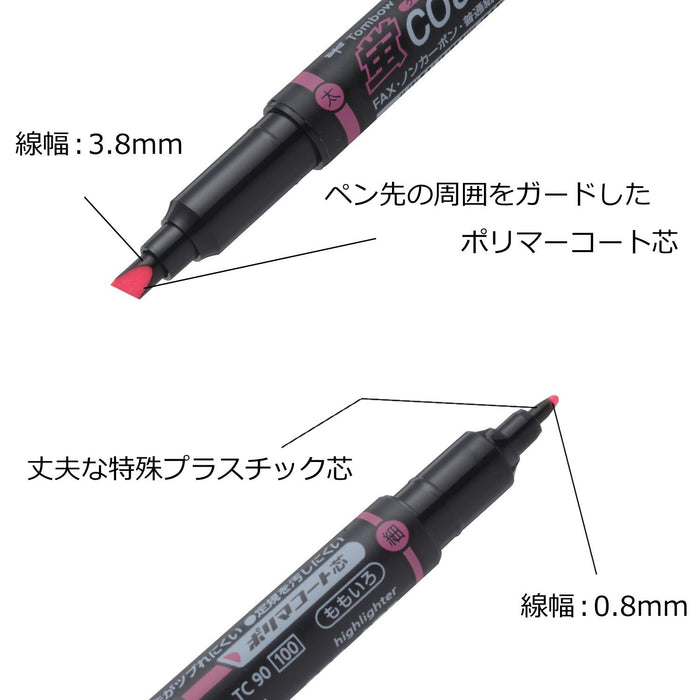 Tombow Bright Fluorescent Coat Pencil Highlighter Pack of 10-Kiichin - The #1 Place for Japanese Goods in Your Hand!