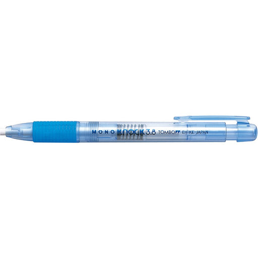 Tombow Transparent Blue Monoknock Pencil Holder Eraser 3.8 Pack of 10-Kiichin - The #1 Place for Japanese Goods in Your Hand!