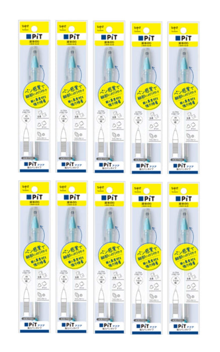 Tombow Aqua Pit Strong Liquid Glue Pencil Pen Type Pt-Wp Set of 10-Kiichin - The #1 Place for Japanese Goods in Your Hand!