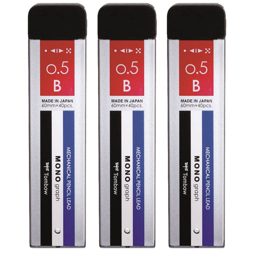 Tombow Mono Graph Mechanical Pencil with 0.5 B Lead 3-Piece Set-Kiichin - The #1 Place for Japanese Goods in Your Hand!