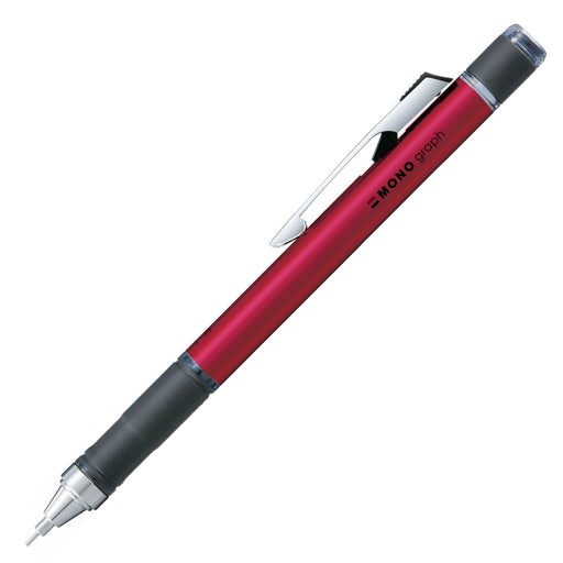 Tombow Mono Monograph Mechanical Pencil with Rubber Grip in Shine Pink-Kiichin - The #1 Place for Japanese Goods in Your Hand!