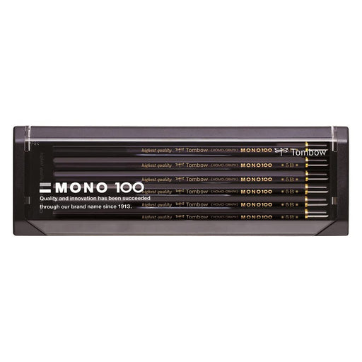 Tombow Mono 100 Pencil Set Premium 5B Hardness Pack of 12-Kiichin - The #1 Place for Japanese Goods in Your Hand!