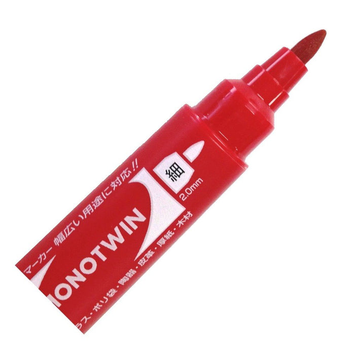 Tombow Mono Twin E Red Oil Pencil Pen Pack of 10 Pieces-Kiichin - The #1 Place for Japanese Goods in Your Hand!