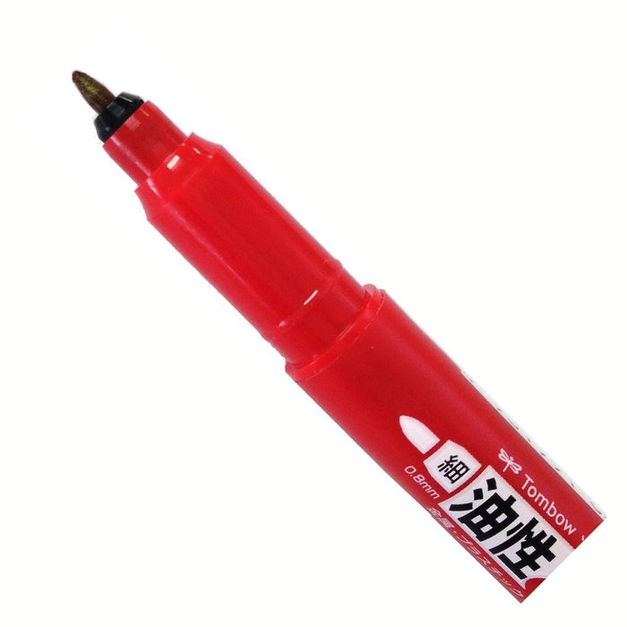 Tombow Mono Twin Oil Pen Extra Fine Red Pack of 10 Pencils-Kiichin - The #1 Place for Japanese Goods in Your Hand!