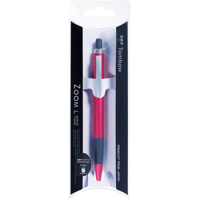 Tombow Zoom L102 Dahlia Pink 0.7 Oil-Based Ballpoint Pen-Kiichin - The #1 Place for Japanese Goods in Your Hand!
