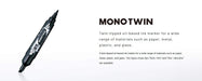 Tombow Mono Twin Signature Pen Extra Fine E Black Oil-Based Pencil Os-Tme33-Kiichin - The #1 Place for Japanese Goods in Your Hand!