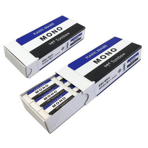 Tombow Mono Pencil Eraser Rectangle 18 Pieces Jha-061 White-Kiichin - The #1 Place for Japanese Goods in Your Hand!