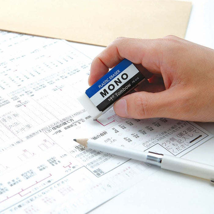 Tombow Mono Pencil Eraser Rectangle 18 Pieces Jha-061 White-Kiichin - The #1 Place for Japanese Goods in Your Hand!