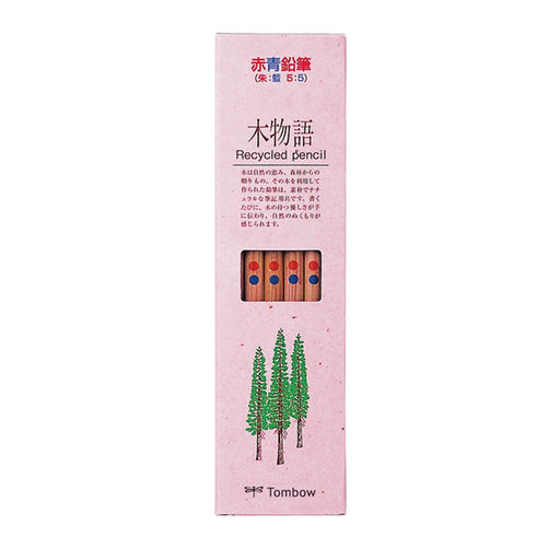 Tombow Vermilion Blue and Red Pencil Tree Story 1 Dozen Pack-Kiichin - The #1 Place for Japanese Goods in Your Hand!