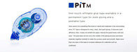 Tombow Blue Pencil Glue Tape with MS12 Refill Pitt Tape PR-MS12-Kiichin - The #1 Place for Japanese Goods in Your Hand!