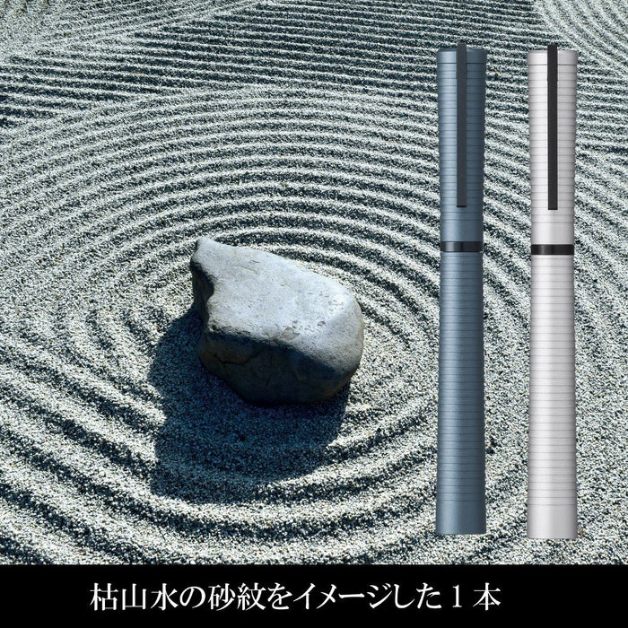 Tombow Zoom Rhyme Ballpoint Pen Water-Based Ink White Sand Ripple Design-Kiichin - The #1 Place for Japanese Goods in Your Hand!