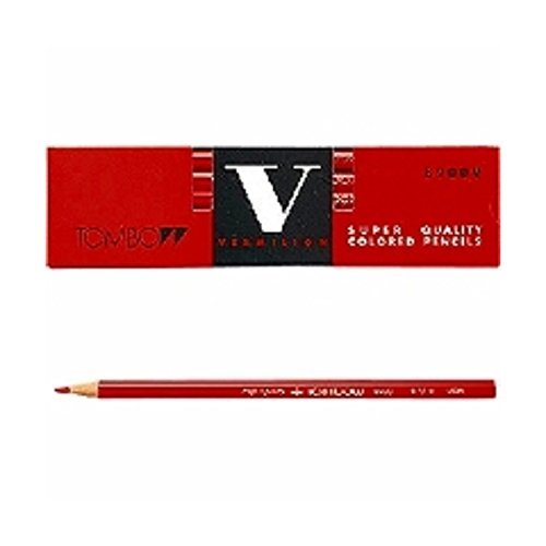 Tombow Vermilion 8900-V Red Pencil Set of 2-Kiichin - The #1 Place for Japanese Goods in Your Hand!
