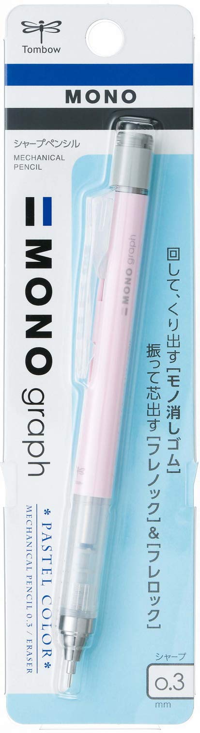 Tombow Monograph Sharp 0.3mm Sakura Pink Mechanical Pencil DPA-137E-Kiichin - The #1 Place for Japanese Goods in Your Hand!