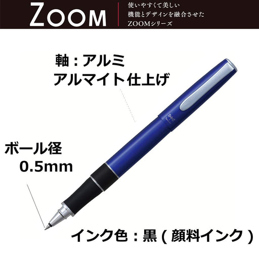 Tombow Azure Blue Water-Based Ballpoint Pen Zoom 505Bwa Bw-2000Lza44 0.5mm-Kiichin - The #1 Place for Japanese Goods in Your Hand!