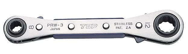 Top Kogyo 4-Size Plate Ratchet Wrench 9x10mm 11x12mm Stainless Steel-Kiichin - The #1 Place for Japanese Goods in Your Hand!