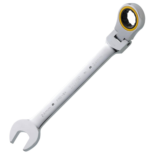Top Kogyo 24mm Swivel Ratchet Combination Wrench 180° Rotation 5° Feed Angle-Kiichin - The #1 Place for Japanese Goods in Your Hand!
