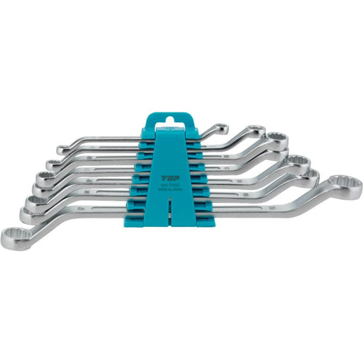 Top Kogyo 7-Piece 45° Offset Double-Ended Box Wrench Set with Holder-Kiichin - The #1 Place for Japanese Goods in Your Hand!