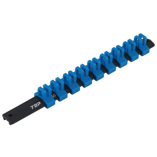 Top Kogyo Socket Rail 12.7mm Drive 250mm Length 9 Clips Japan-Made-Kiichin - The #1 Place for Japanese Goods in Your Hand!