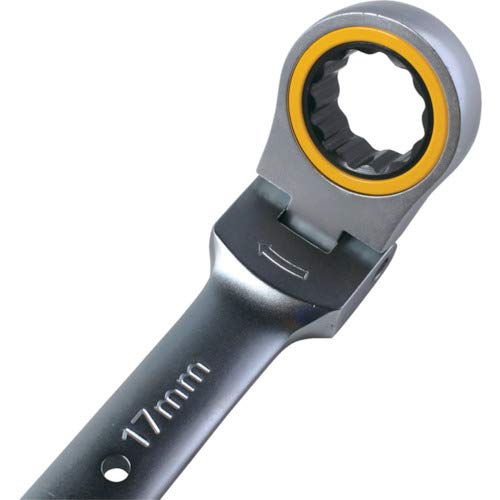Top Kogyo Swivel Ratchet Wrench 17mm 180° Gear FRC-17 Feed Angle 5°-Kiichin - The #1 Place for Japanese Goods in Your Hand!