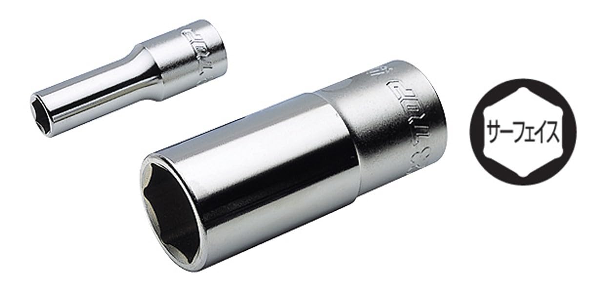Top Kogyo 19mm 6-Point Deep Socket 9.5mm Drive 55mm Length Made in Japan-Kiichin - The #1 Place for Japanese Goods in Your Hand!