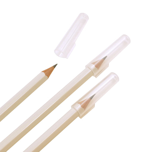 Mitsubishi Pencil Uni Mark 3P HB Exam Test Pencil Plain Pattern White - Set of 3-Kiichin - The #1 Place for Japanese Goods in Your Hand!