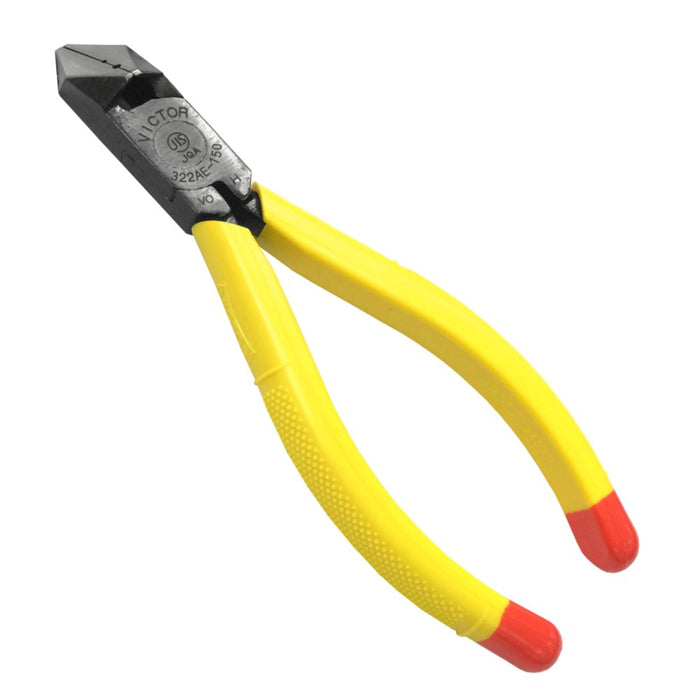 Victor Diagonal Nippers 150mm Stripping Holes Easy Grip Cover 322Ae-150-Kiichin - The #1 Place for Japanese Goods in Your Hand!