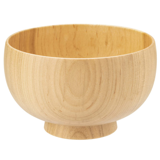 Shirasagi Mokkou Yamanaka Lacquerware Soup Bowl M 11cm Sakura Natural Japan-Kiichin - The #1 Place for Japanese Goods in Your Hand!