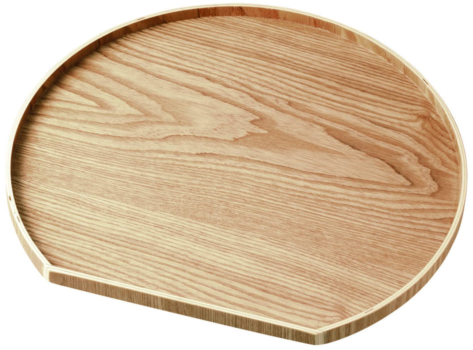 Yamaya Lacquerware Shop Half Moon Natural Wood Tray 36Cm 3 Colors Available-Kiichin - The #1 Place for Japanese Goods in Your Hand!