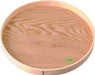 Yamaya Lacquerware Shop Round White Wood Tray Plate for Stylish Japanese Meals-Kiichin - The #1 Place for Japanese Goods in Your Hand!