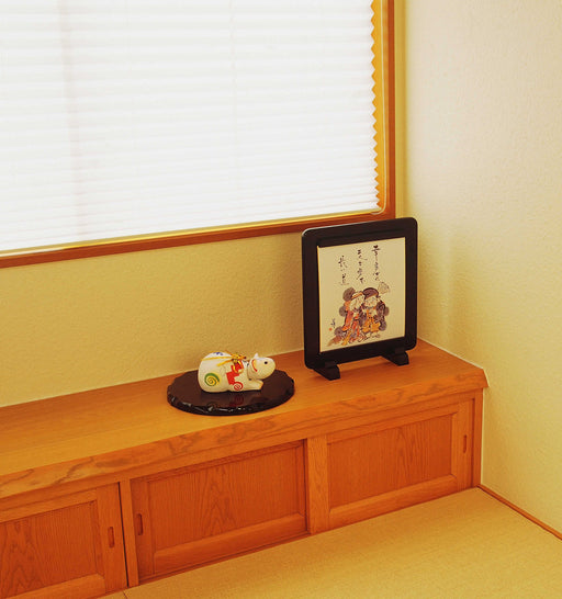 Yamaya Lacquerware Shop Wooden Round Flower Stand No. 6 Rosewood Style-Kiichin - The #1 Place for Japanese Goods in Your Hand!