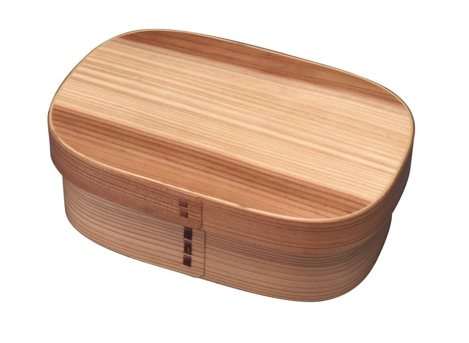 Yamaya Lacquerware Shop Wooden Square Magewappa Lunch Box Natural White-Kiichin - The #1 Place for Japanese Goods in Your Hand!