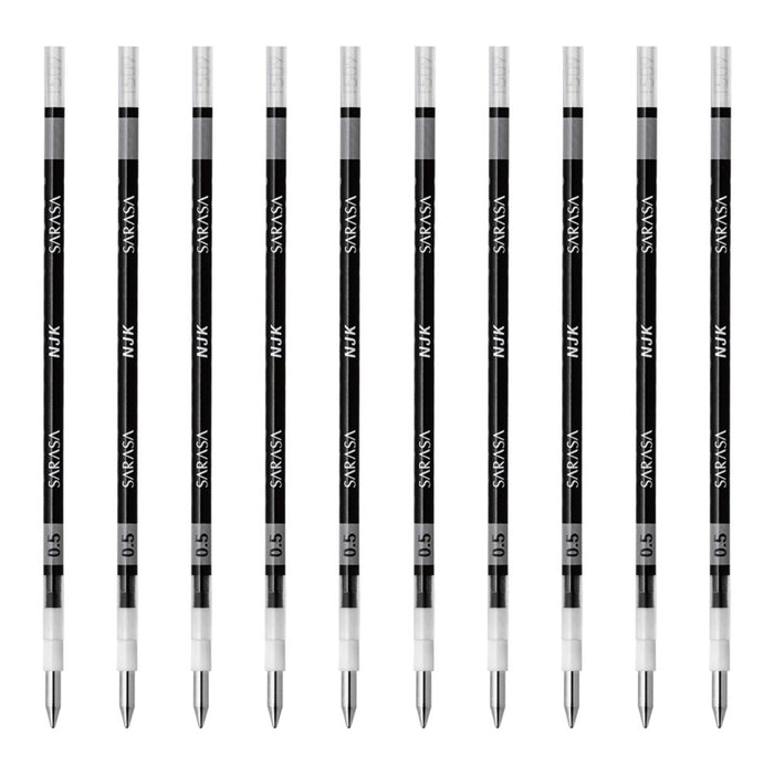 Zebra Prefeel Sarasa Ballpoint Pen Refill 0.5mm Lead Black Pack of 10-Kiichin - The #1 Place for Japanese Goods in Your Hand!