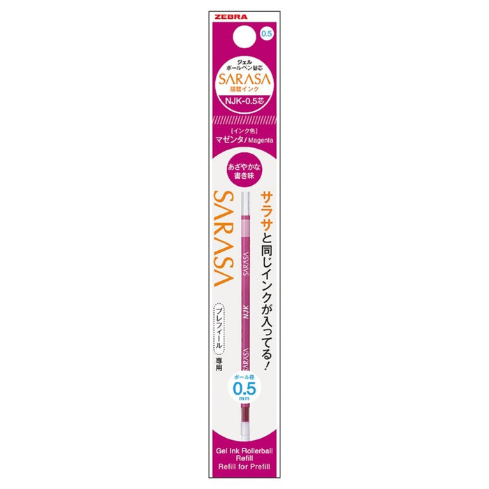 Zebra Prefeel Sarasa Ballpoint Pen Refill 0.5 Lead Magenta Pack of 10-Kiichin - The #1 Place for Japanese Goods in Your Hand!