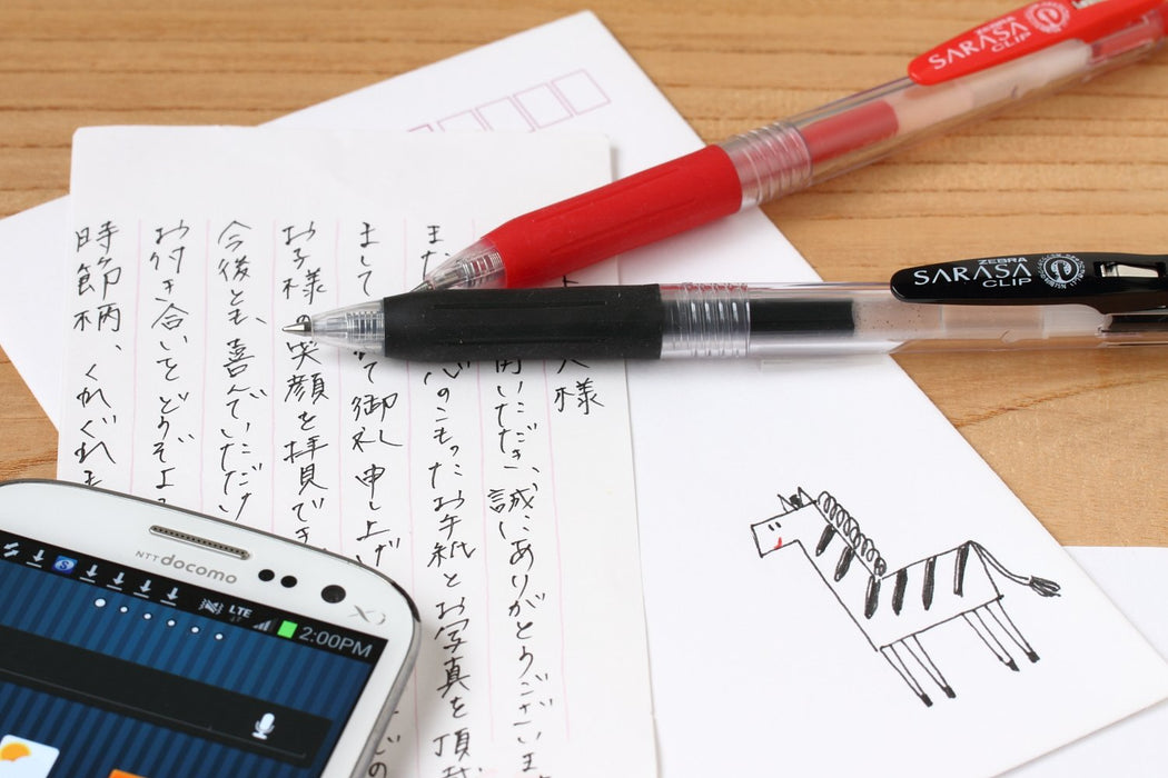 Zebra Sarasa JF-0.3 Black Gel Ballpoint Pen Refill Pack of 10 - Zebra BRJF3BK-Kiichin - The #1 Place for Japanese Goods in Your Hand!